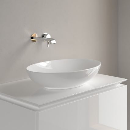 Villeroy & Boch 4A470101 - Tason päälle asennettava pesuallas LOOP&FRIENDS 56x38 cm keraaminen/valkoinen