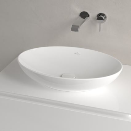 Villeroy & Boch 4A470101 - Tason päälle asennettava pesuallas LOOP&FRIENDS 56x38 cm keraaminen/valkoinen