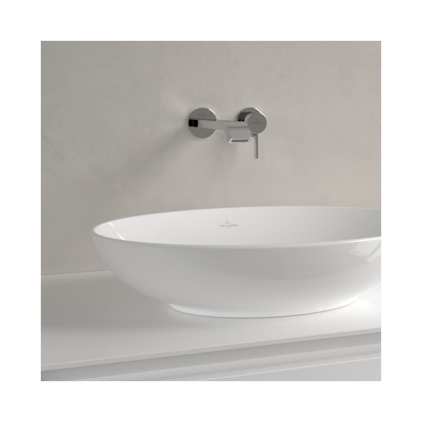 Villeroy & Boch 4A470101 - Tason päälle asennettava pesuallas LOOP&FRIENDS 56x38 cm keraaminen/valkoinen