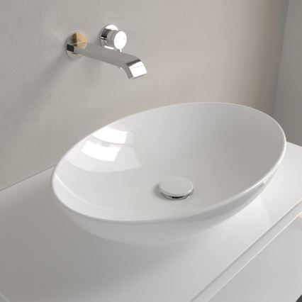 Villeroy & Boch 4A470101 - Tason päälle asennettava pesuallas LOOP&FRIENDS 56x38 cm keraaminen/valkoinen