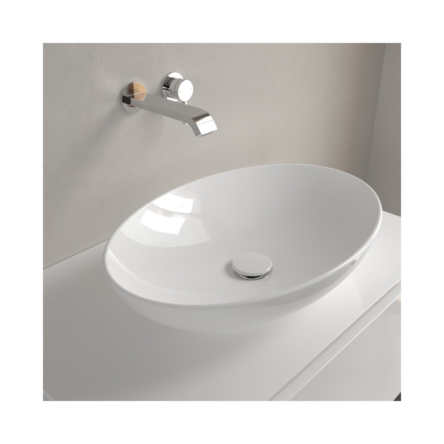 Villeroy & Boch 4A470101 - Tason päälle asennettava pesuallas LOOP&FRIENDS 56x38 cm keraaminen/valkoinen