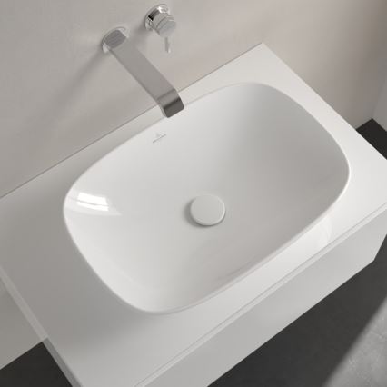 Villeroy & Boch 4A490101 - Tason päälle asennettava pesuallas LOOP&FRIENDS 56x38 cm keramiikka/valkoinen