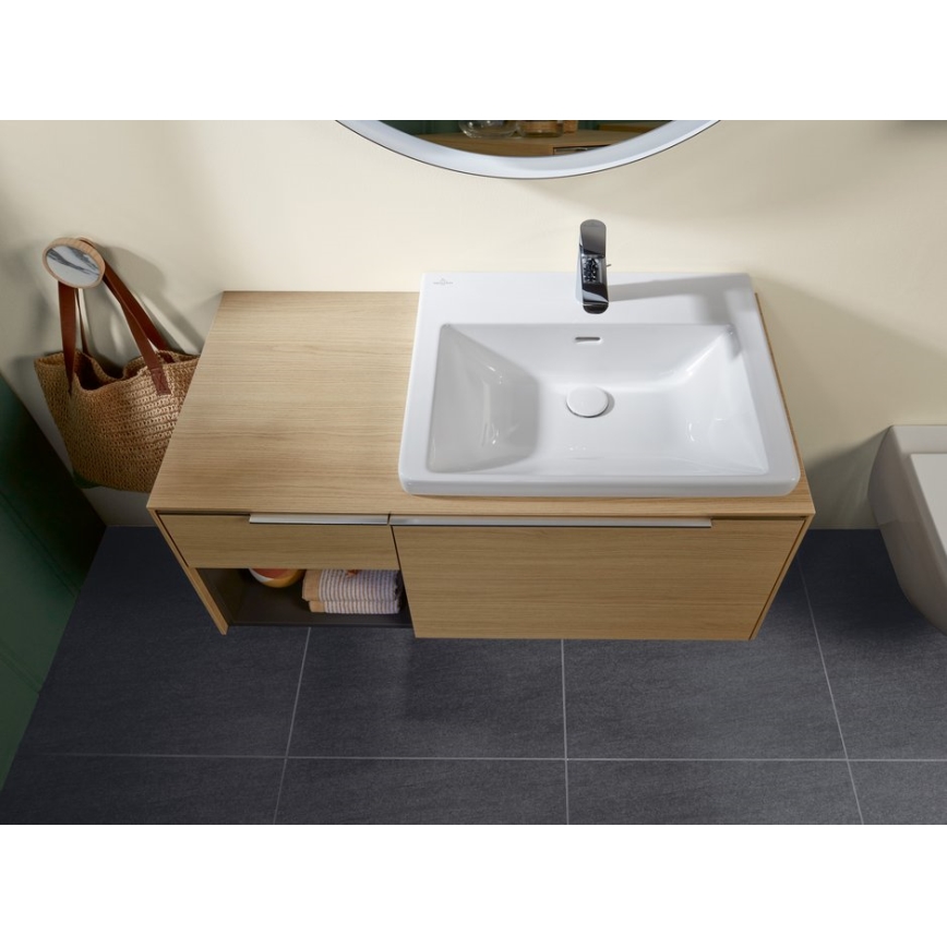 Villeroy & Boch 4A706001 - Seinäkiinnitteinen pesuallas SUBWAY 3.0 60x47 cm keramiikka/valkoinen