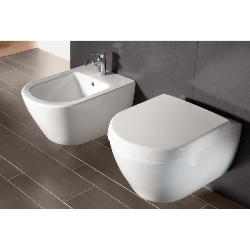 Villeroy & Boch 54000001 - Seinään asennettava bidee SUBWAY 2.0 37x56 cm keraaminen/valkoinen
