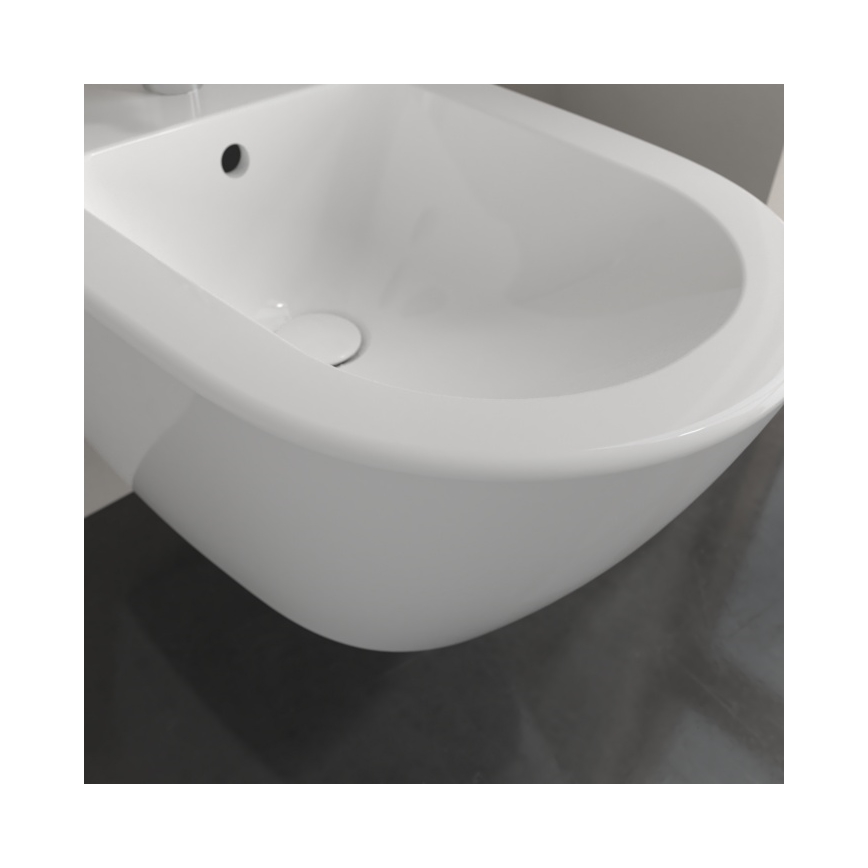 Villeroy & Boch 54000001 - Seinään asennettava bidee SUBWAY 2.0 37x56 cm keraaminen/valkoinen