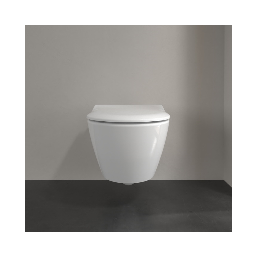 Villeroy & Boch 5614R2R1 - Seinään asennettava WC SUBWAY 2.0 SoftClose-istuinkannella keramiikka/valkoinen