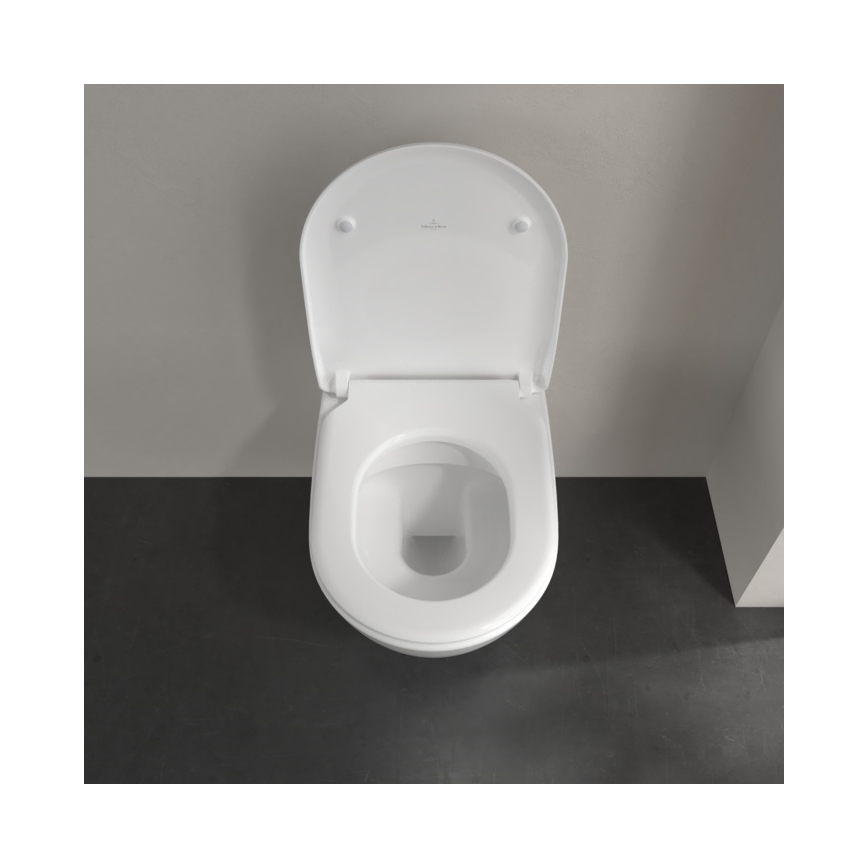 Villeroy & Boch 5614R2R1 - Seinään asennettava WC SUBWAY 2.0 SoftClose-istuinkannella keramiikka/valkoinen