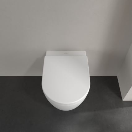 Villeroy & Boch 5656HRRW - Seinään ripustettava WC-istuin SoftClose-istuinkannella AVENTO keramiikka/valkoinen