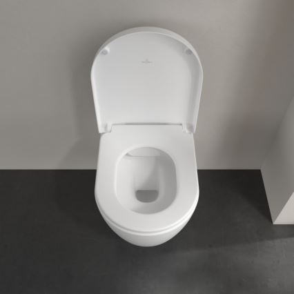 Villeroy & Boch 5656HRRW - Seinään ripustettava WC-istuin SoftClose-istuinkannella AVENTO keramiikka/valkoinen