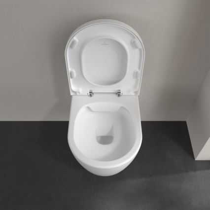 Villeroy & Boch 5656HRRW - Seinään ripustettava WC-istuin SoftClose-istuinkannella AVENTO keramiikka/valkoinen