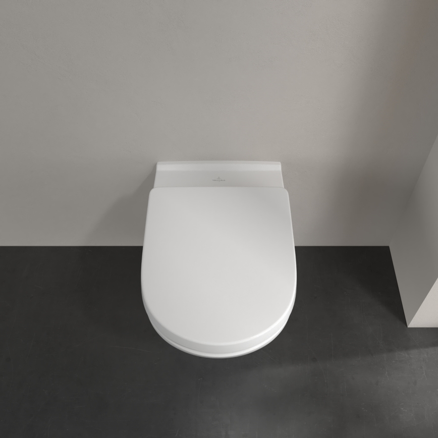 Villeroy & Boch 5660H101 - O.NOVO seinään asennettava WC-istuin kannella keraaminen/valkoinen