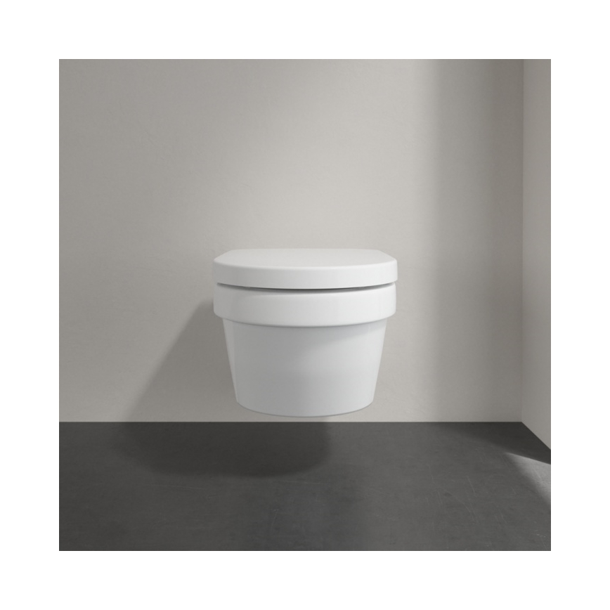 Villeroy & Boch 5684HR01 - Seinään asennettava WC-istuin SoftClose-istuinkannella ARCHITECTURA keramiikka/valkoinen