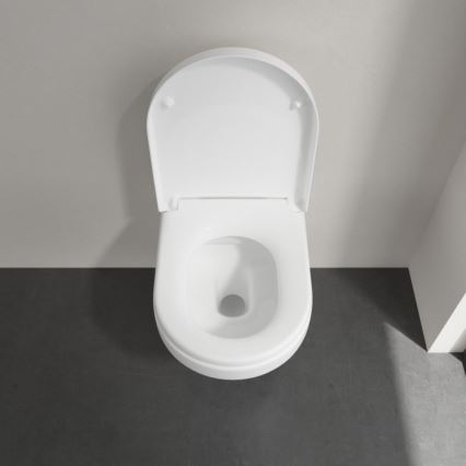 Villeroy & Boch 5684HR01 - Seinään asennettava WC-istuin SoftClose-istuinkannella ARCHITECTURA keramiikka/valkoinen