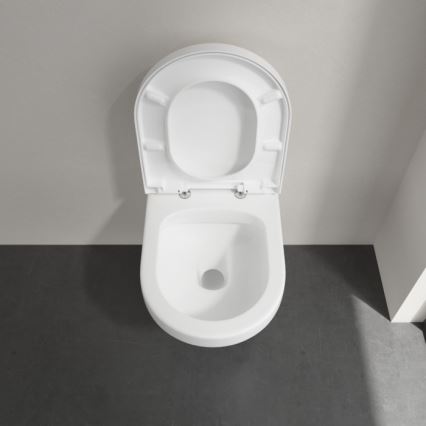 Villeroy & Boch 5684HR01 - Seinään asennettava WC-istuin SoftClose-istuinkannella ARCHITECTURA keramiikka/valkoinen