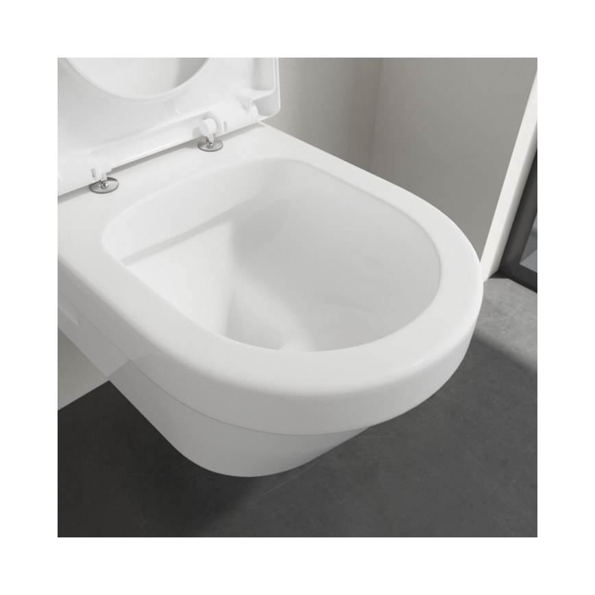 Villeroy & Boch 5684HR01 - Seinään asennettava WC-istuin SoftClose-istuinkannella ARCHITECTURA keramiikka/valkoinen