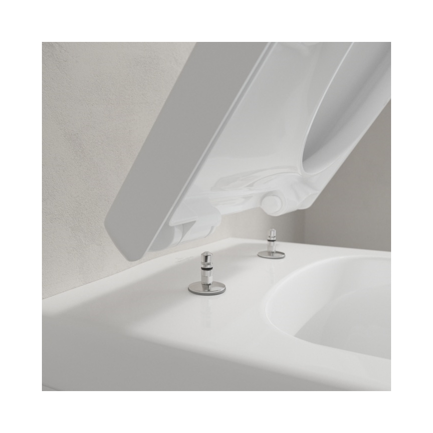 Villeroy & Boch 5684HR01 - Seinään asennettava WC-istuin SoftClose-istuinkannella ARCHITECTURA keramiikka/valkoinen