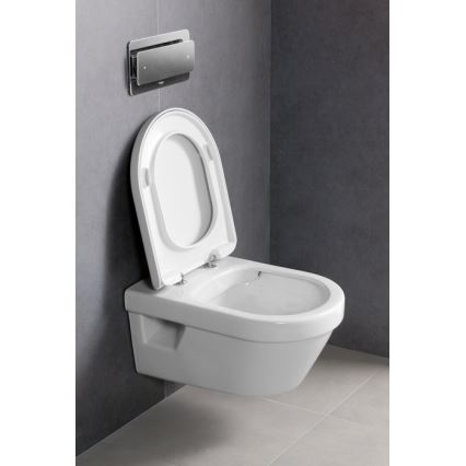Villeroy & Boch 5684HR01 - Seinään asennettava WC-istuin SoftClose-istuinkannella ARCHITECTURA keramiikka/valkoinen
