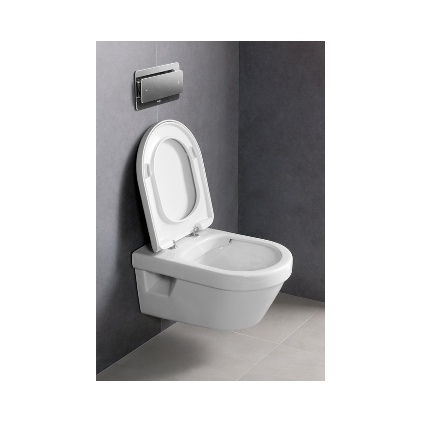 Villeroy & Boch 5684HR01 - Seinään asennettava WC-istuin SoftClose-istuinkannella ARCHITECTURA keramiikka/valkoinen