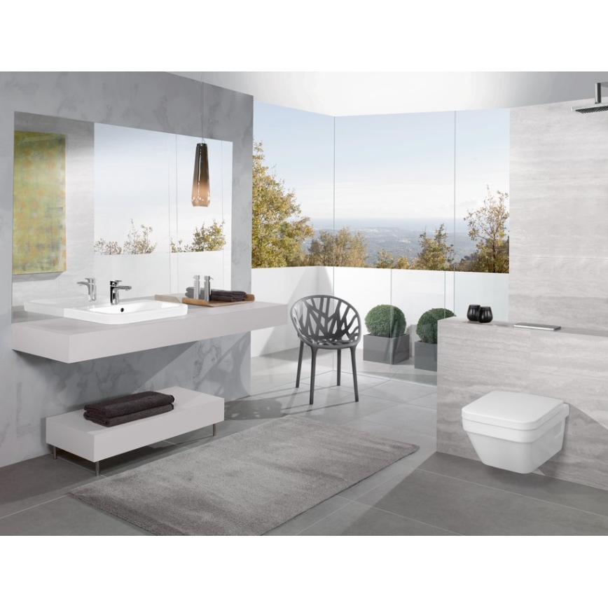 Villeroy & Boch 5685HR01 - Seinään ripustettava WC-istuin SoftClose-kannella ARCHITECTURA keraaminen/valkoinen
