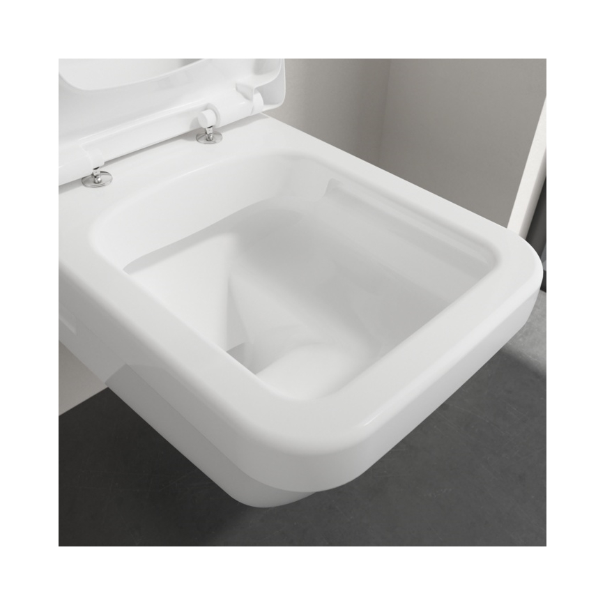 Villeroy & Boch 5685HR01 - Seinään ripustettava WC-istuin SoftClose-kannella ARCHITECTURA keraaminen/valkoinen