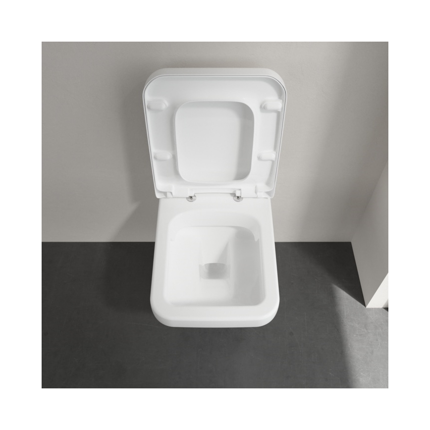 Villeroy & Boch 5685HR01 - Seinään ripustettava WC-istuin SoftClose-kannella ARCHITECTURA keraaminen/valkoinen