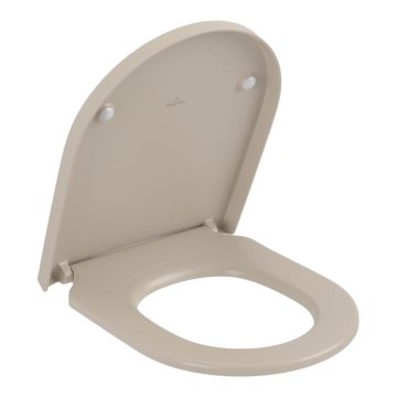 Villeroy & Boch 8M42S1AM - Pehmeästi sulkeutuva WC-istuinkansi SUBWAY 3.0 beige