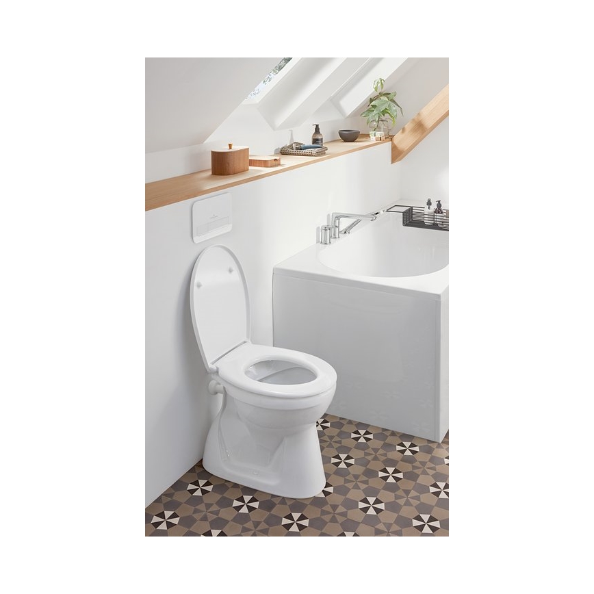 Villeroy & Boch 8M43S101 - SoftClose WC-istuinkansi O.NOVO, valkoinen