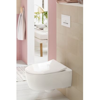 Villeroy & Boch 92216168 - VICONNECT-huuhtelupainike, valkoinen/kiiltävä kromi