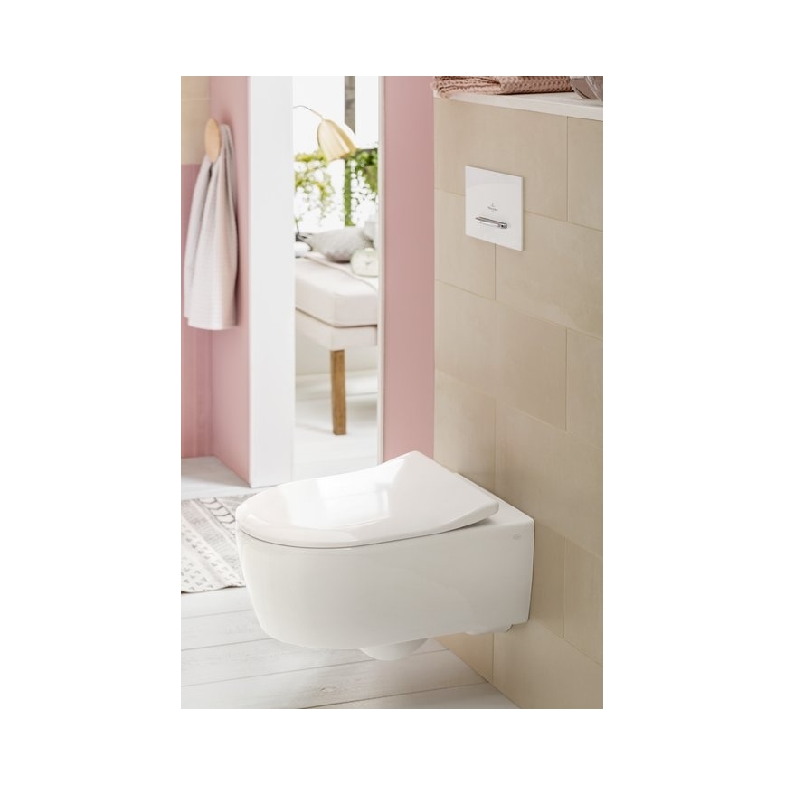 Villeroy & Boch 92216168 - VICONNECT-huuhtelupainike, valkoinen/kiiltävä kromi