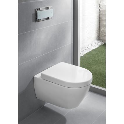 Villeroy & Boch 9M68S101 - WC-istuinkansi SoftClose SUBWAY 2.0 valkoinen