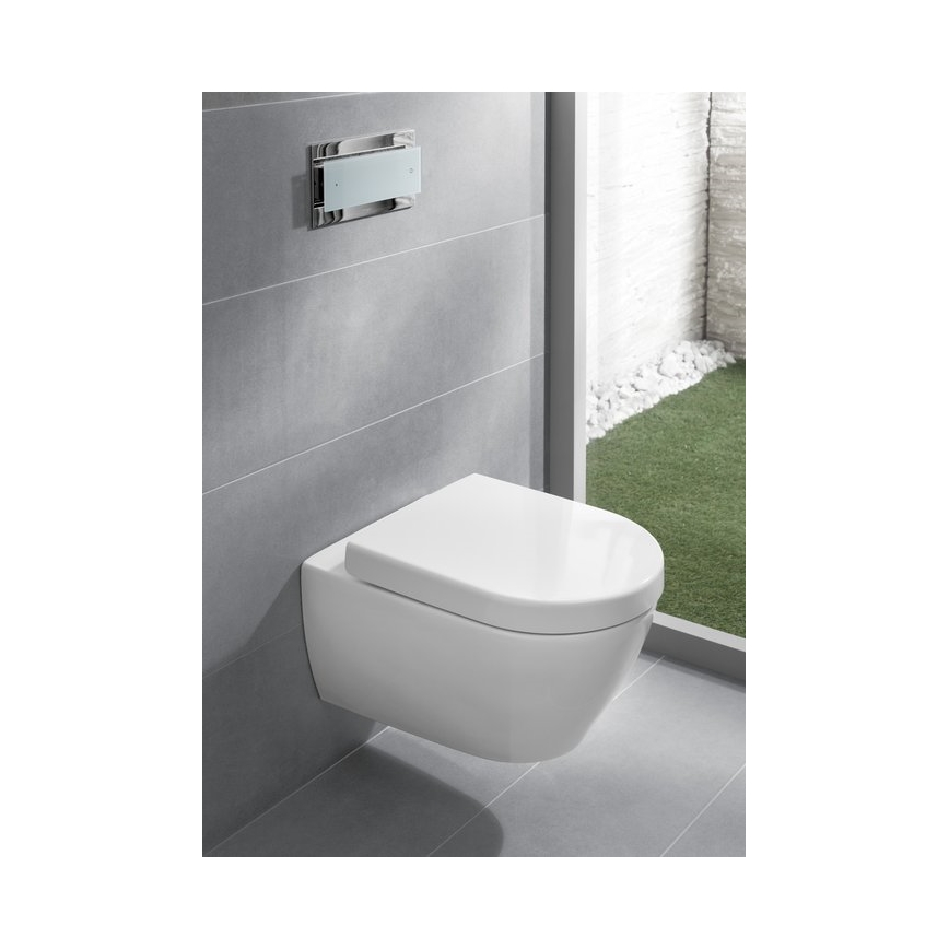 Villeroy & Boch 9M68S101 - WC-istuinkansi SoftClose SUBWAY 2.0 valkoinen