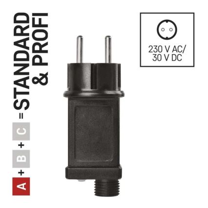 Virtalähde liitäntä jouluvaloihin 230V IP44