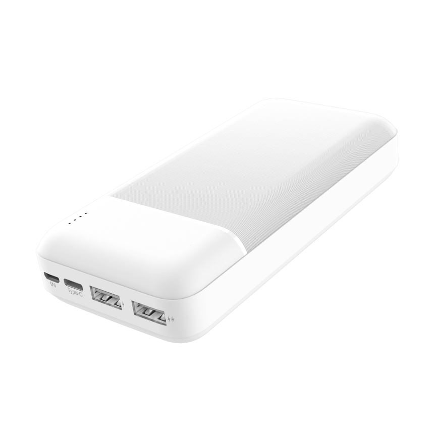 Virtapankki 20000 mAh 3,7V valkoinen