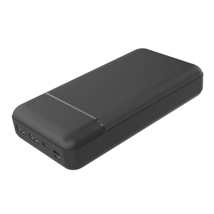 Virtapankki 30000 mAh 3,7V musta