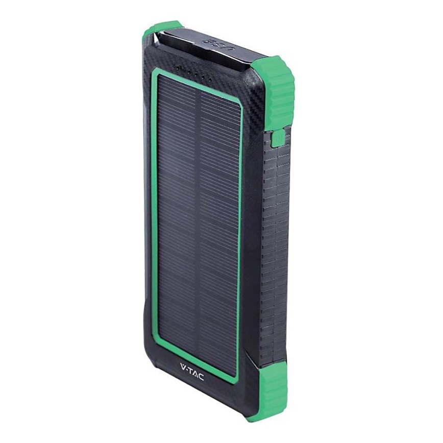 Virtapankki aurinkokenno Power Delivery 10000mAh/10W/5V musta