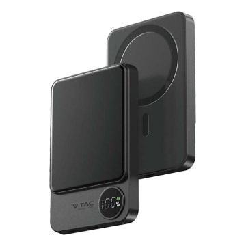 Virtapankki näytöllä magneettinen Power Delivery 10000mAh/20W/5V musta