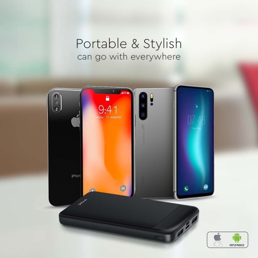 Virtapankki Power Delivery 10000mAh/22,5W/5V musta