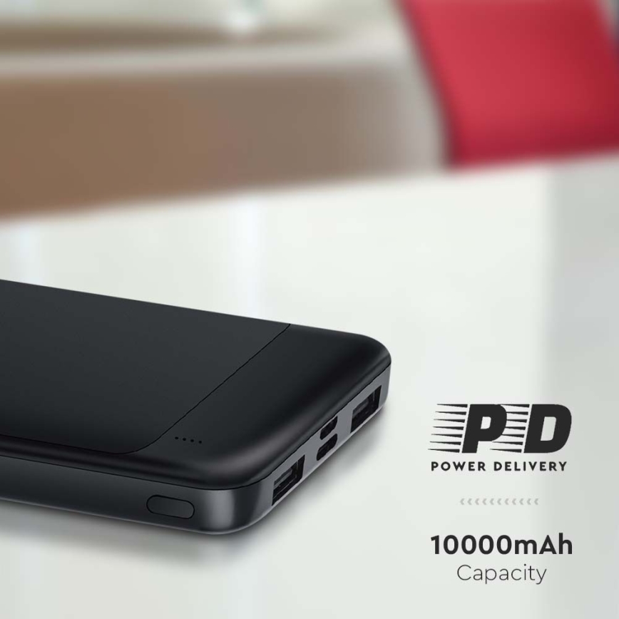 Virtapankki Power Delivery 10000mAh/22,5W/5V musta