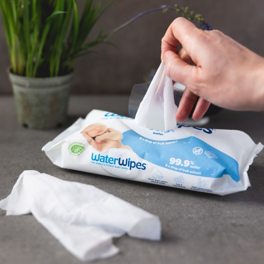 WaterWipes - SETTI 9x Muovittomat kosteuspyyhkeet 60 kpl (540 pcs)