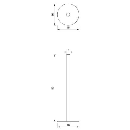 WC-paperiteline 51 cm valkoinen
