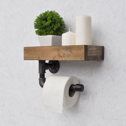 WC-paperiteline hyllyllä BORU 28x16 cm kuusi