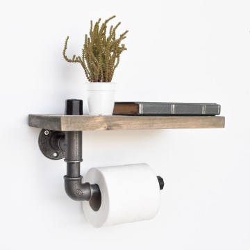 WC-paperiteline hyllyllä BORU 30x14 cm kuusi