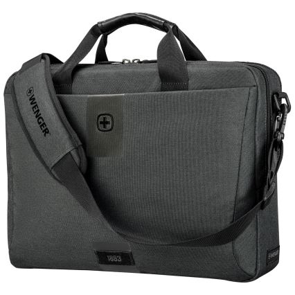 Wenger - Kannettavan tietokoneen laukku 15 l 16" tablettitaskulla 10" MX ECO Brief harmaa