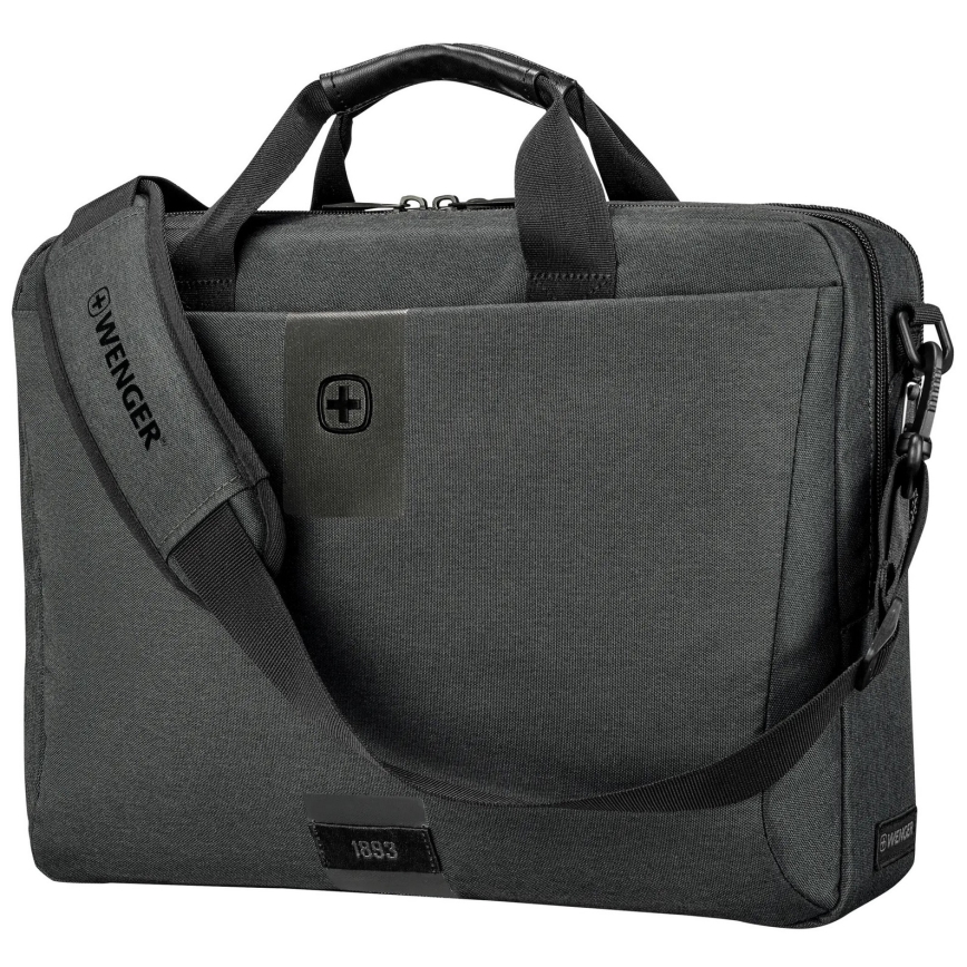 Wenger - Kannettavan tietokoneen laukku 15 l 16" tablettitaskulla 10" MX ECO Brief harmaa