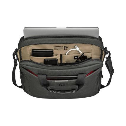 Wenger - Kannettavan tietokoneen laukku 15 l 16" tablettitaskulla 10" MX ECO Brief harmaa