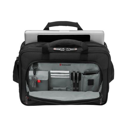 Wenger - Kannettavan tietokoneen laukku 15 l 16" tablettitaskulla 10" Prospectus musta