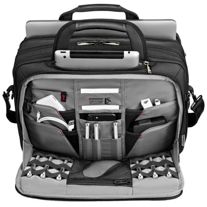 Wenger - Kannettavan tietokoneen laukku 19 l 14-16" tablettitaskulla 10" BC Tähti musta