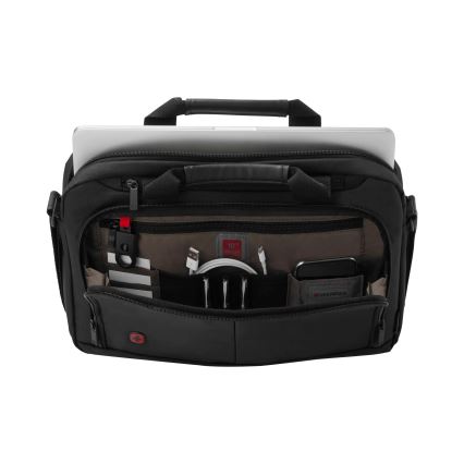 Wenger - Kannettavan tietokoneen laukku 5 l 14" tablettitaskulla 10" Source musta