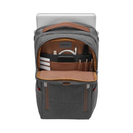 Wenger - Kannettavan tietokoneen reppu 15 l 16" tablettitaskulla 12" + crossbody bag Kaupunki Upgrade 2in1 harmaa