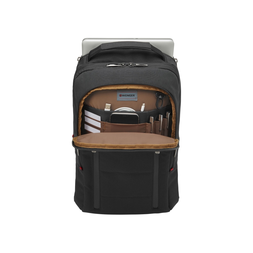 Wenger - Kannettavan tietokoneen reppu 16 l 16" tablettitaskulla 12" Kaupunki Traveler musta
